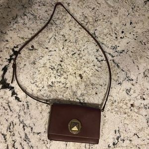 Burgundy used Kate Spade shoulder bag